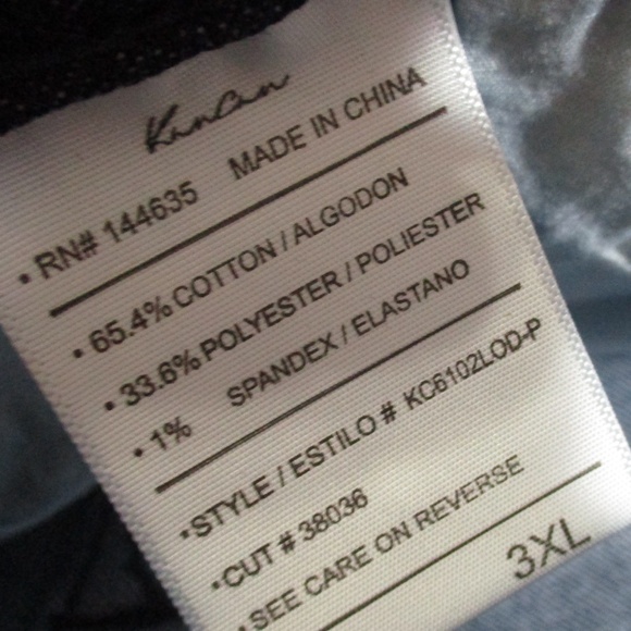 Kancan Jeans Women's 3XL Dark Wash Celestine Mid Rise Flare‎ Stretch Denim - Picture 6 of 6